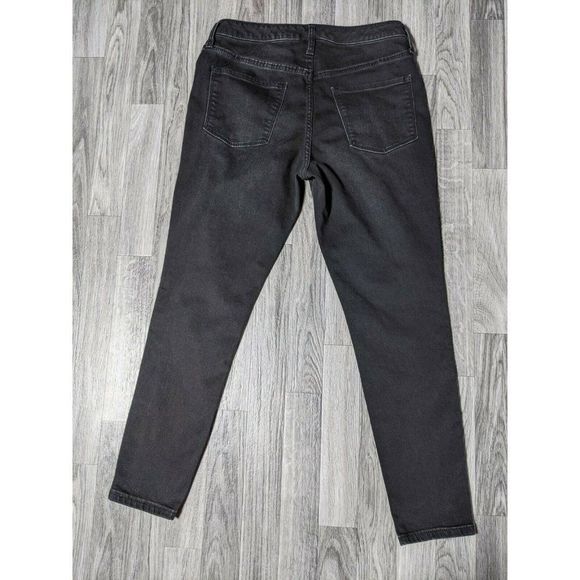 Mossimo Denim Women Size 8 / 29 High Rise Stretch Beaded Black Denim Jeggings - Picture 2 of 9